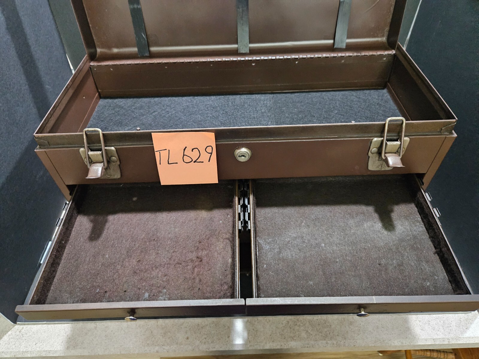VINTAGE DAYTON ELECTRIC CO. #LW798 7 DRAWER MACHINIST TOOL CHEST NO KEY (TL629)