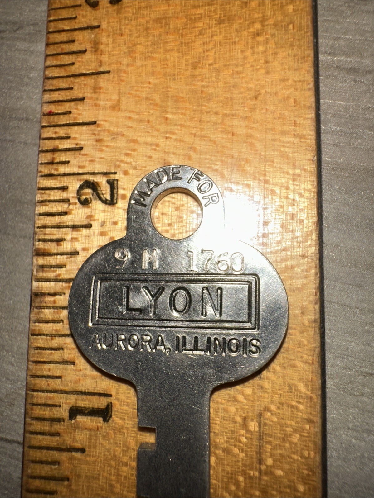 Antique Yale & Towne Flat Skeleton Key #9M1760 Lyon