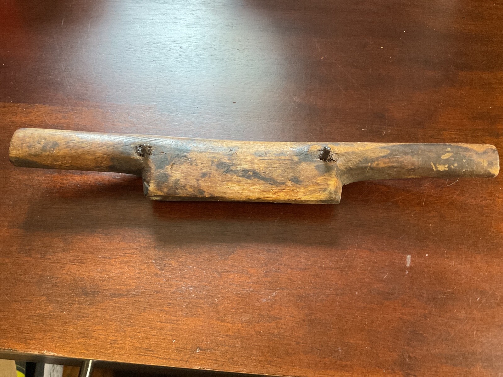 Antique Wooden Handle Spokeshave Draw Knife 10” Long -As Found