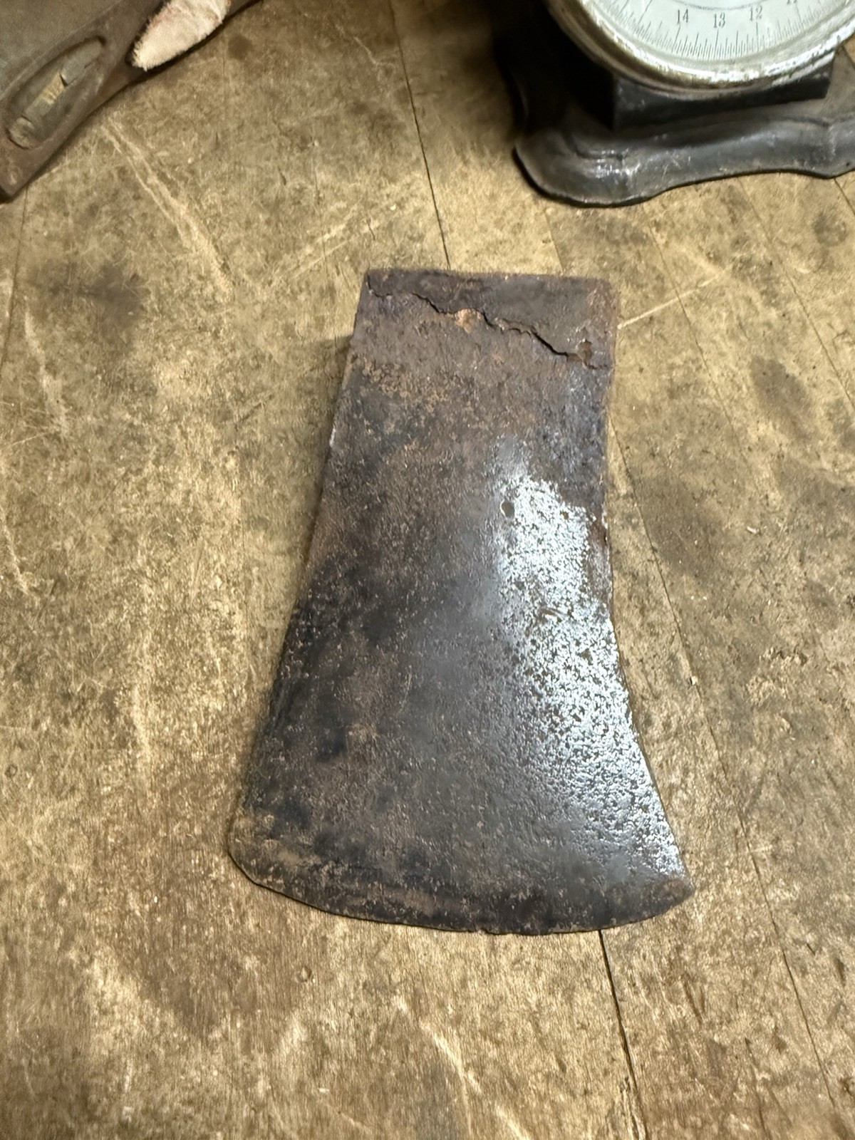 Vintage 3-1/2 Lb Axe Head Tool Unmarked True Temper Kelly Works Ribbed Eye USA