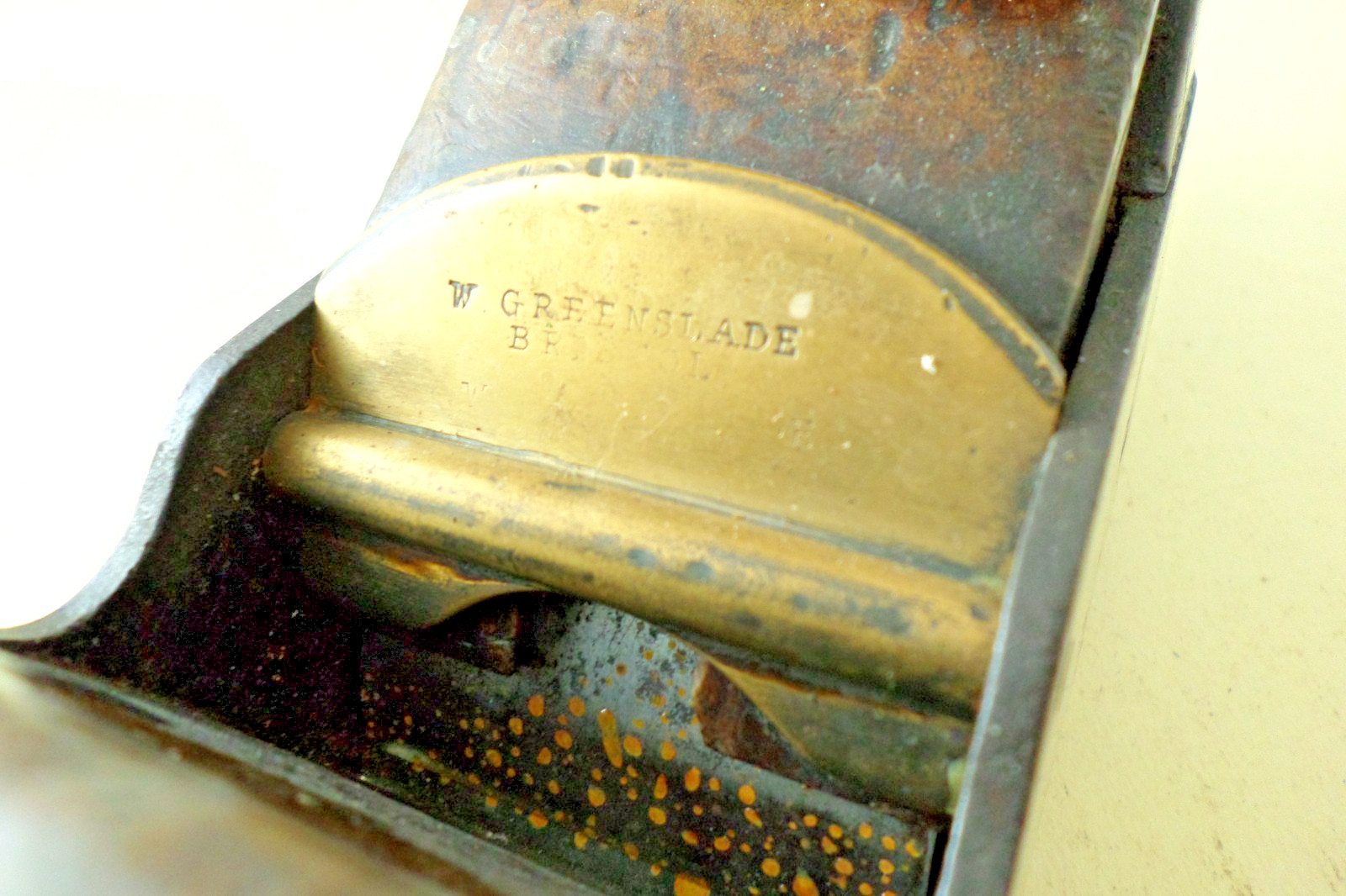 Very Rare, W.Greenslade, Bristol, Infill Smoother, heavy, for resto’ (Ref: 971)