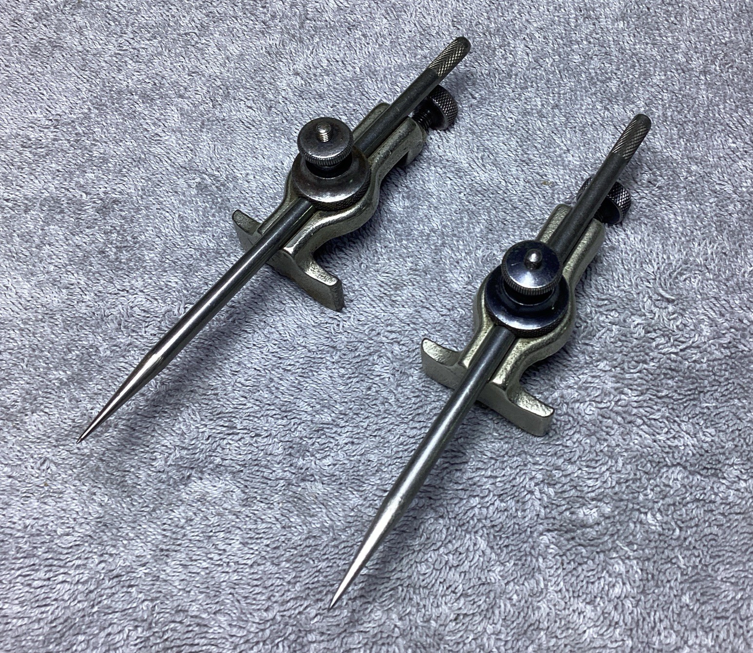 VTG. STARRETT TRAMMELS (UNMARKED POINTS)