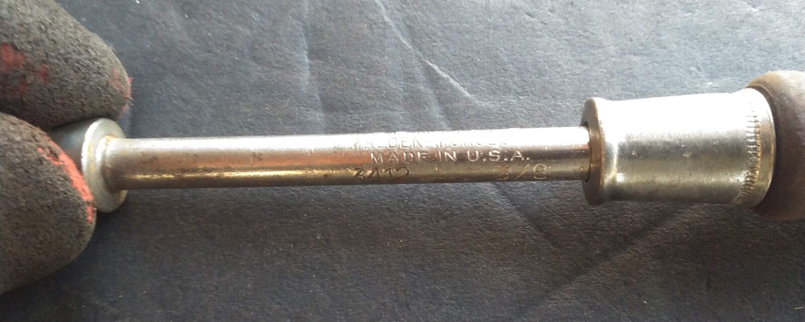 Walden Worcester Spintite 3/8″ Nut Driver #3412 Wooden Handle Made in USA