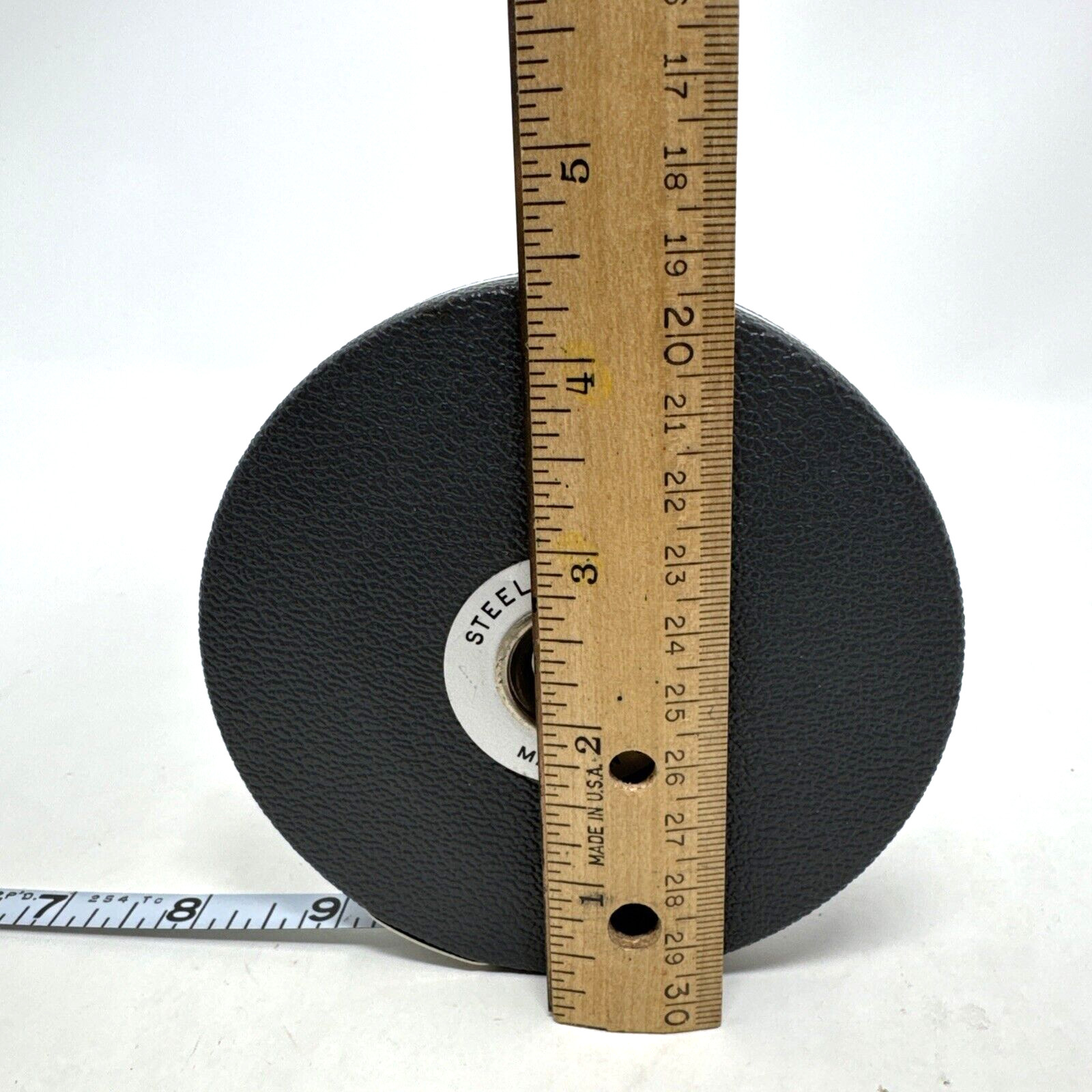Stanley Tape Measure No. MY12 12′, Justus Roe Standard 50′, Railoc Company 100′