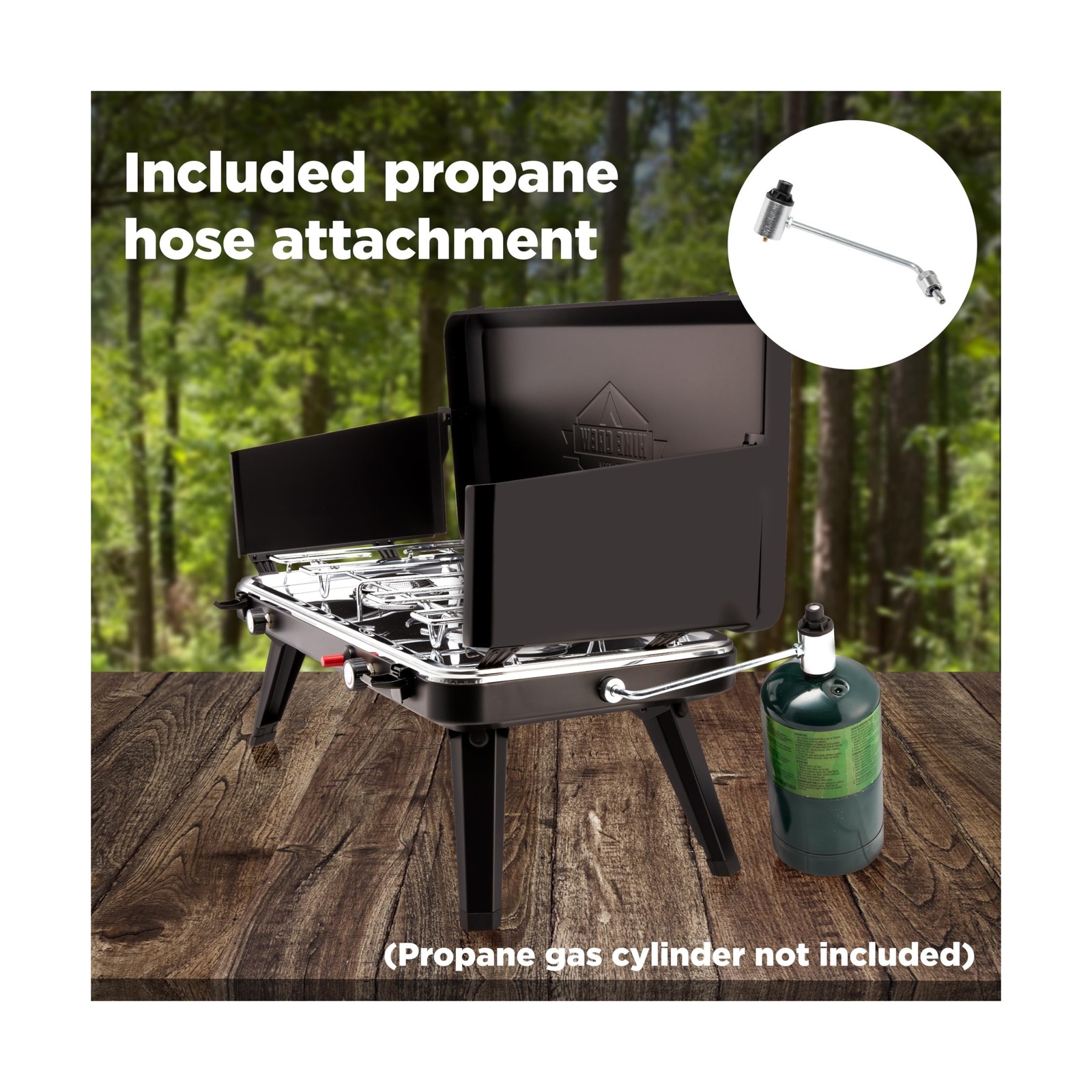 Hike Crew Gas Camping Stove | 20,000 BTU 2 Burner Propane Portable … Fast Ship