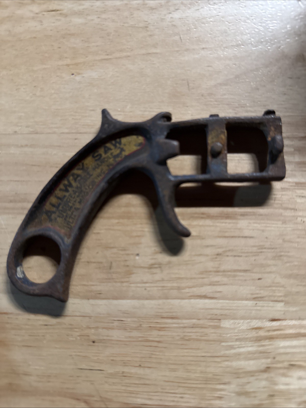 Vintage Allway Pistol Grip Saw Handle Ultra Mfg.Co. Pat NO 2017895