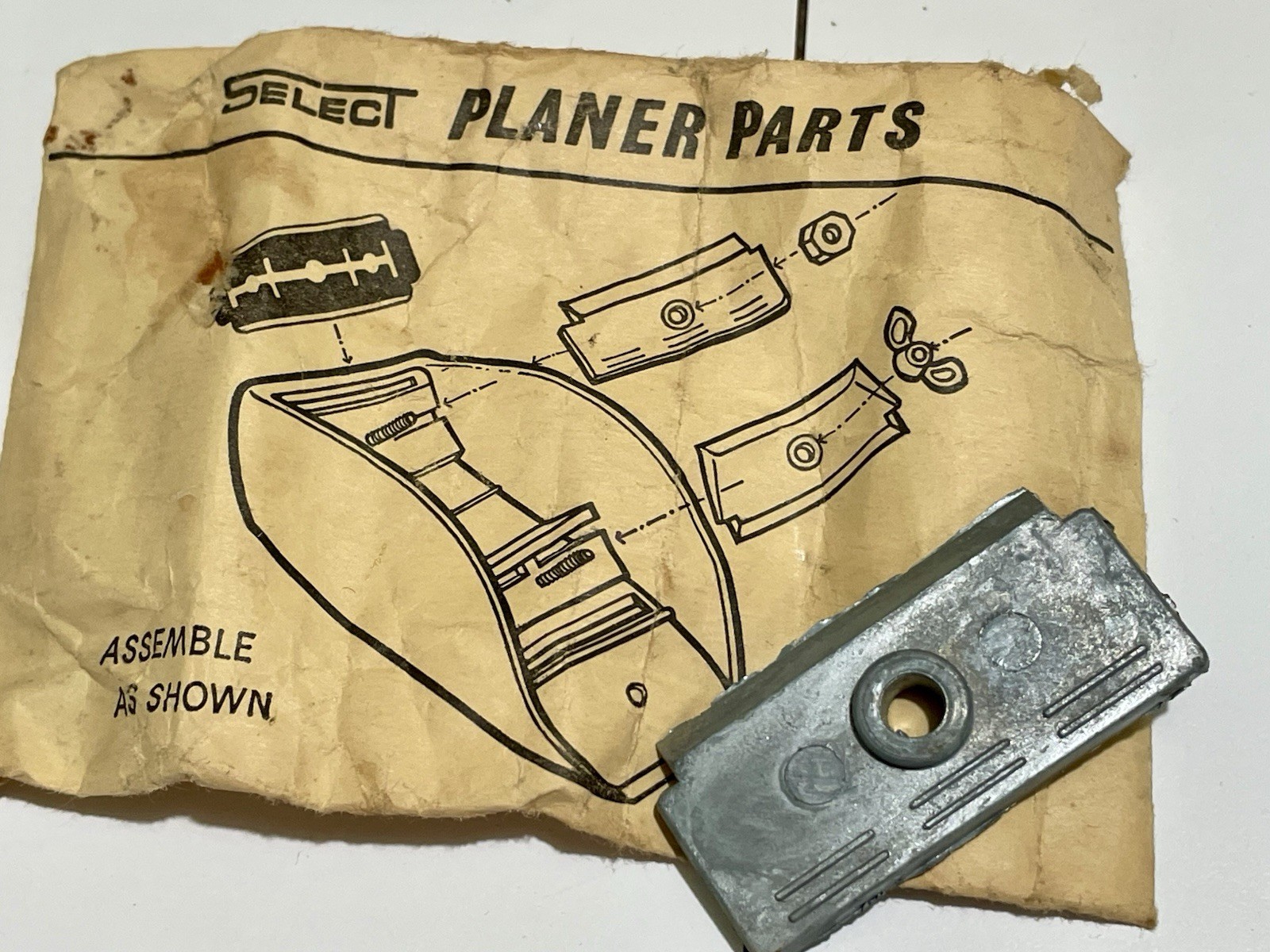 Vintage Select Planer Razor Blade Tool Woodworking Multi Scraper Hobby In Box