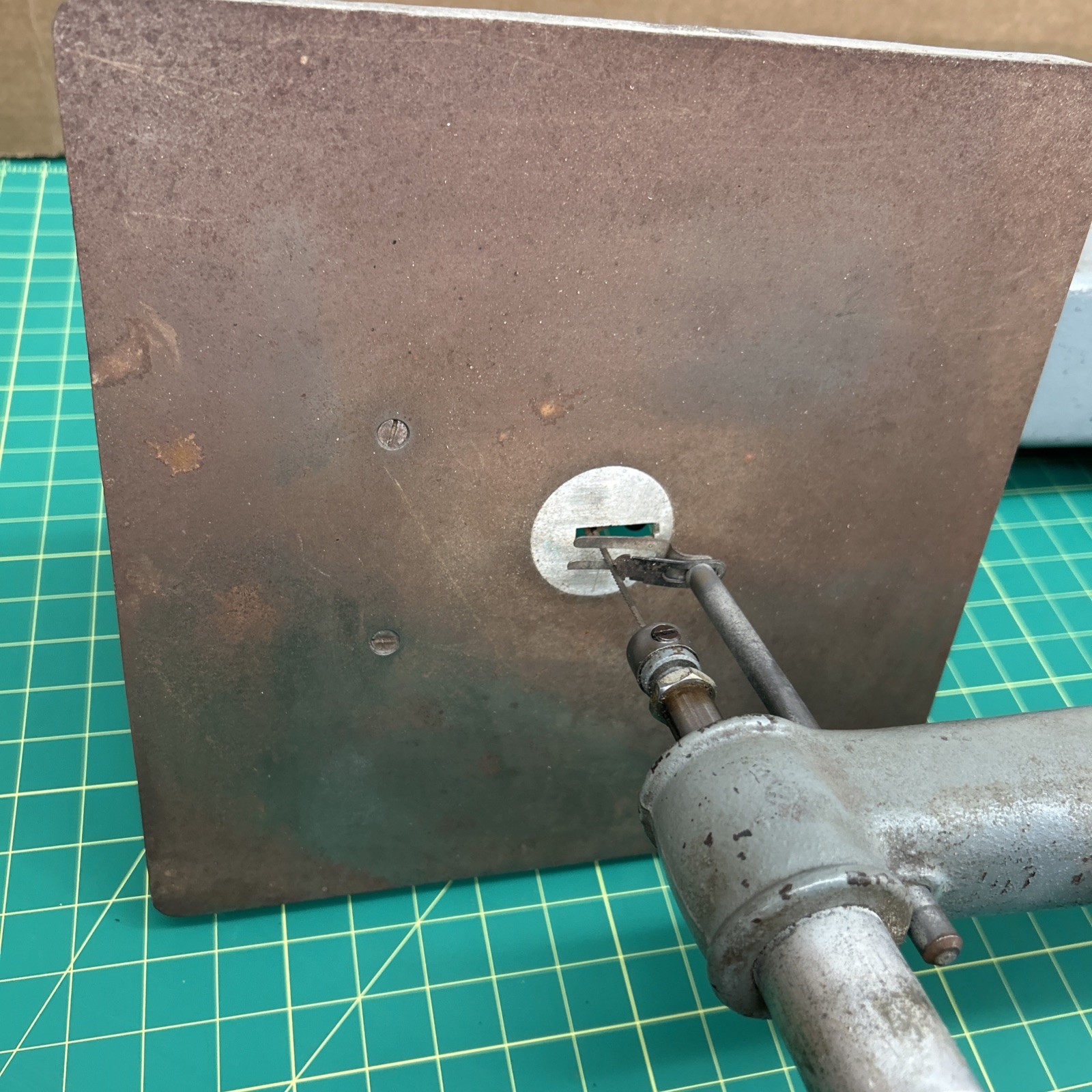 VINTAGE HEAVY CAST IRON DUNLAP Scroll Saw Belt Drive # 103 Carpentry Wood Shop