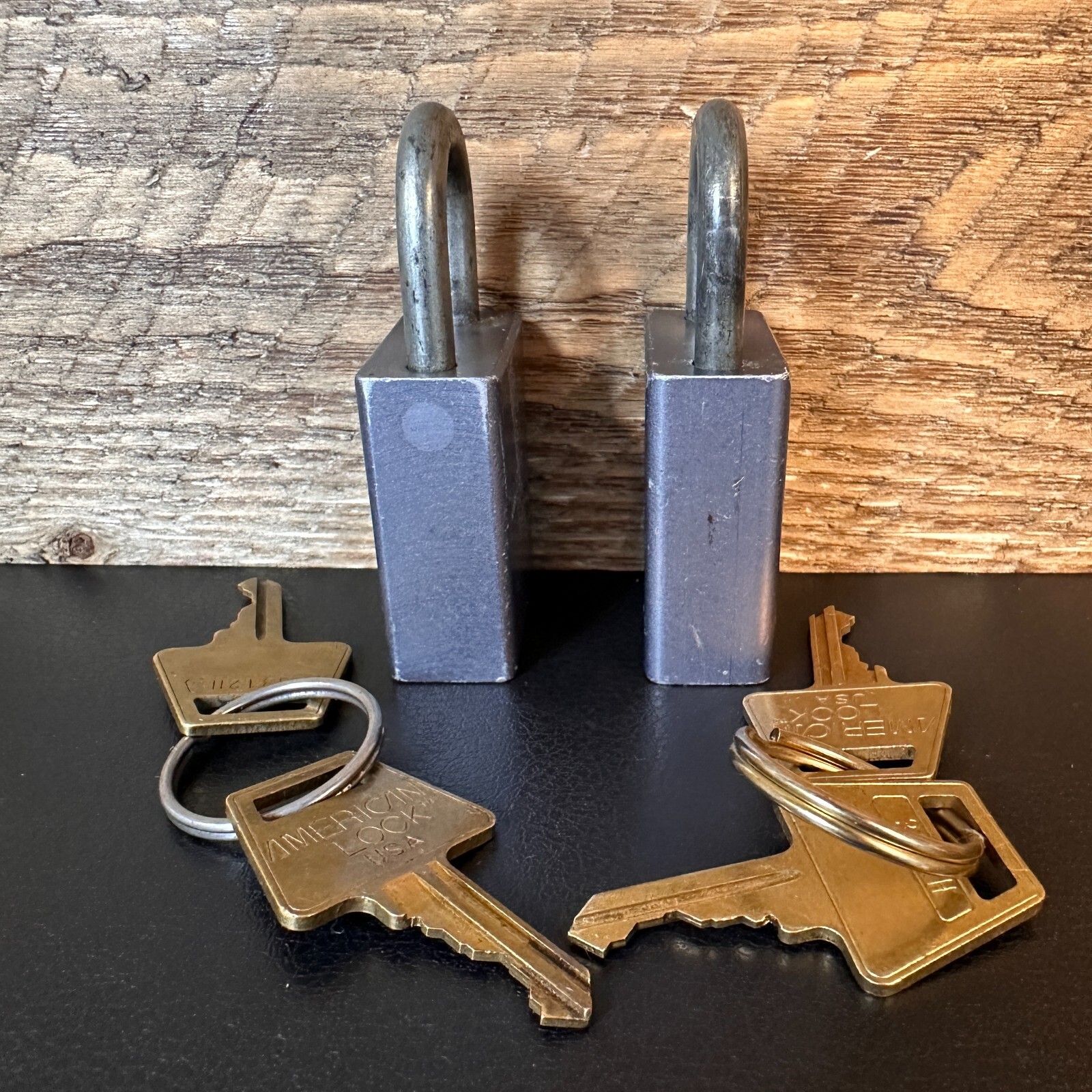 Vintage American Lock Series 30 Padlock Matching Set w/ 4 Keys – Hardened – USA