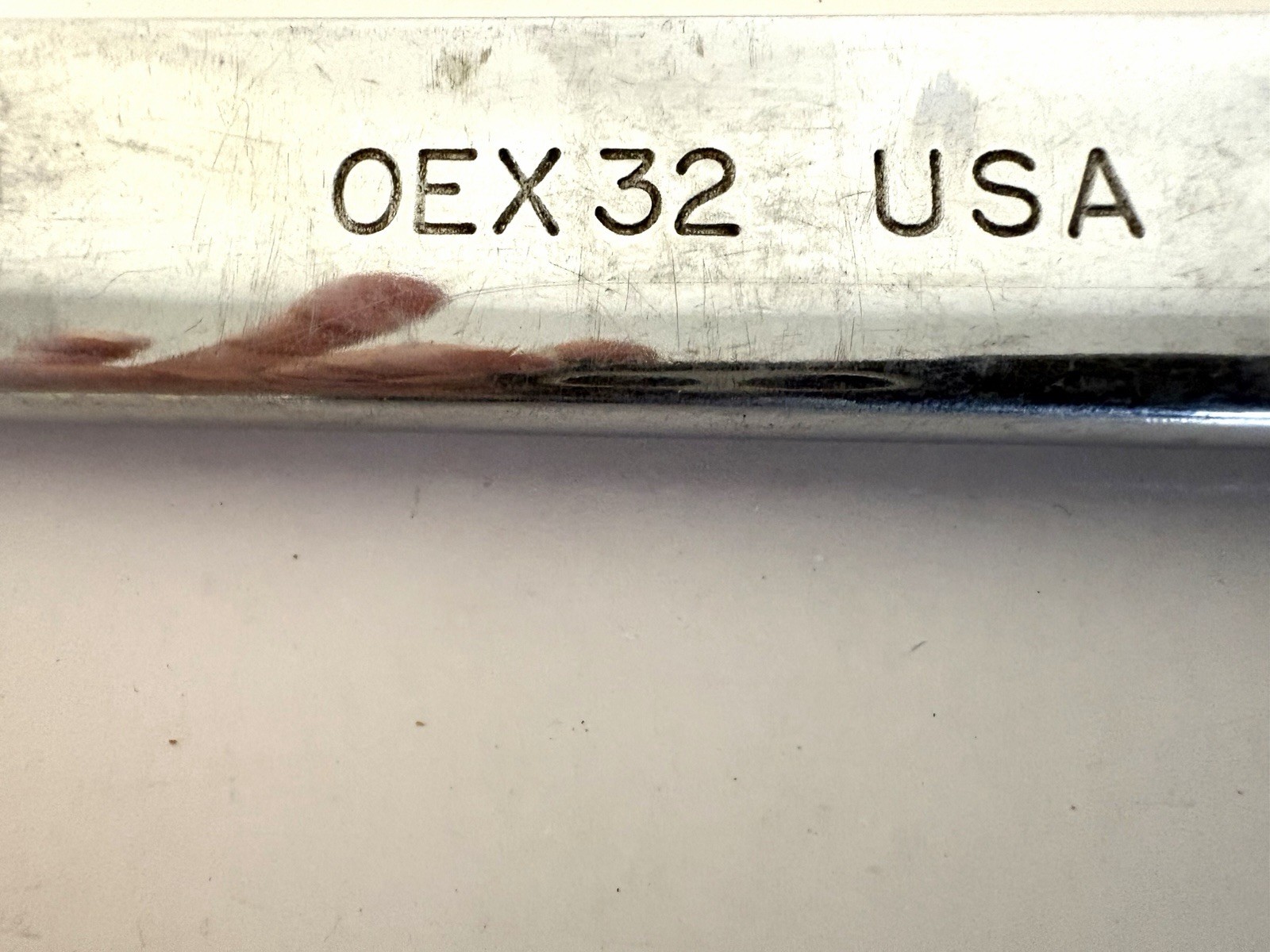 Snap-on Tools OEX32 1″ SAE Combination 12-pt Polished Chrome Wrench USA Snap-on