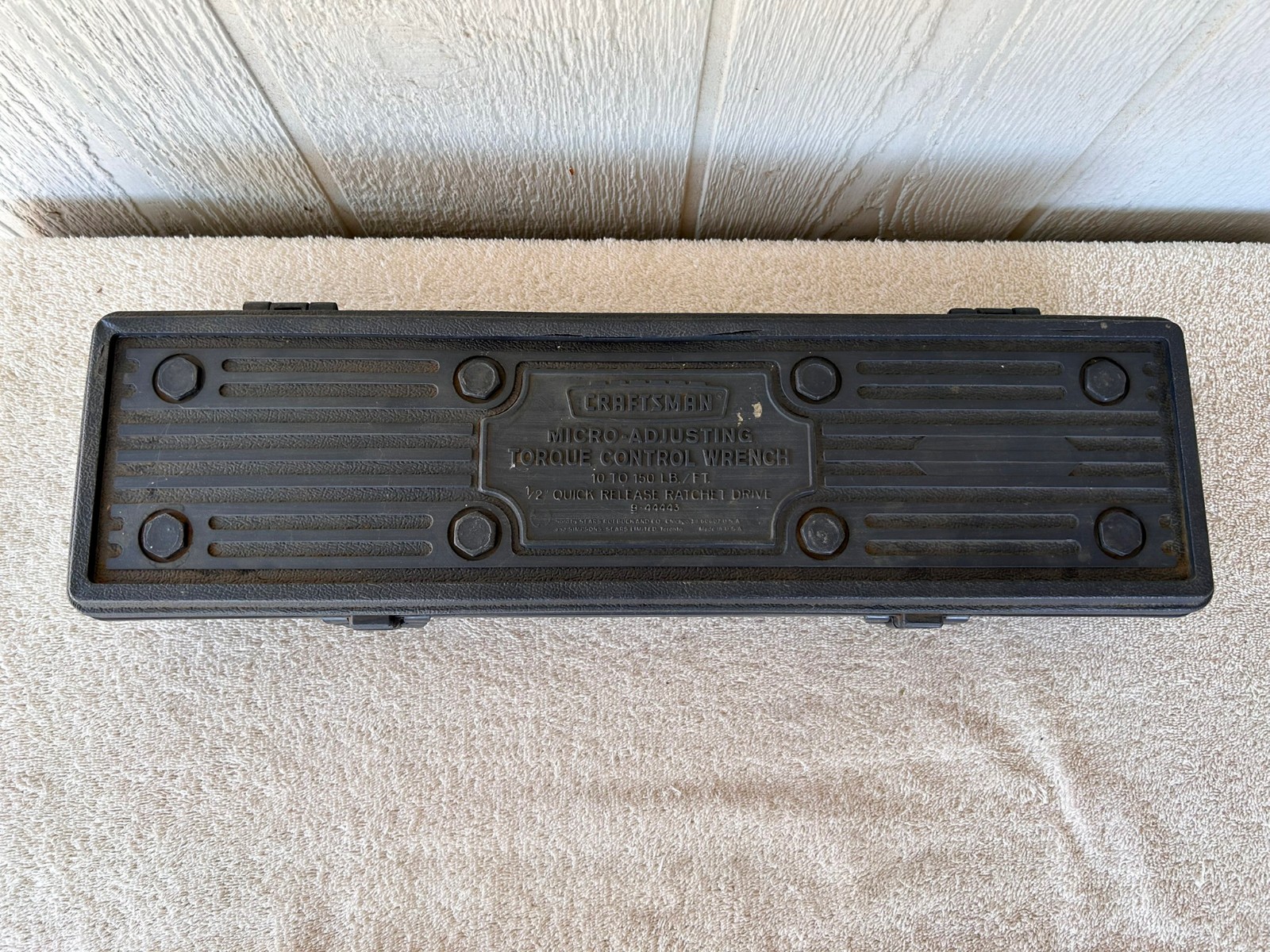 Sears Craftsman USA Micro Adjusting Torque Control Wrench 9-44443 21″ CASE ONLY