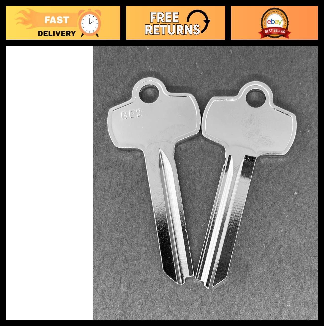 Pack of 10 Nickel Plated Key Blanks A1114A 1A1A1 BE2 Type for Best A Keyway