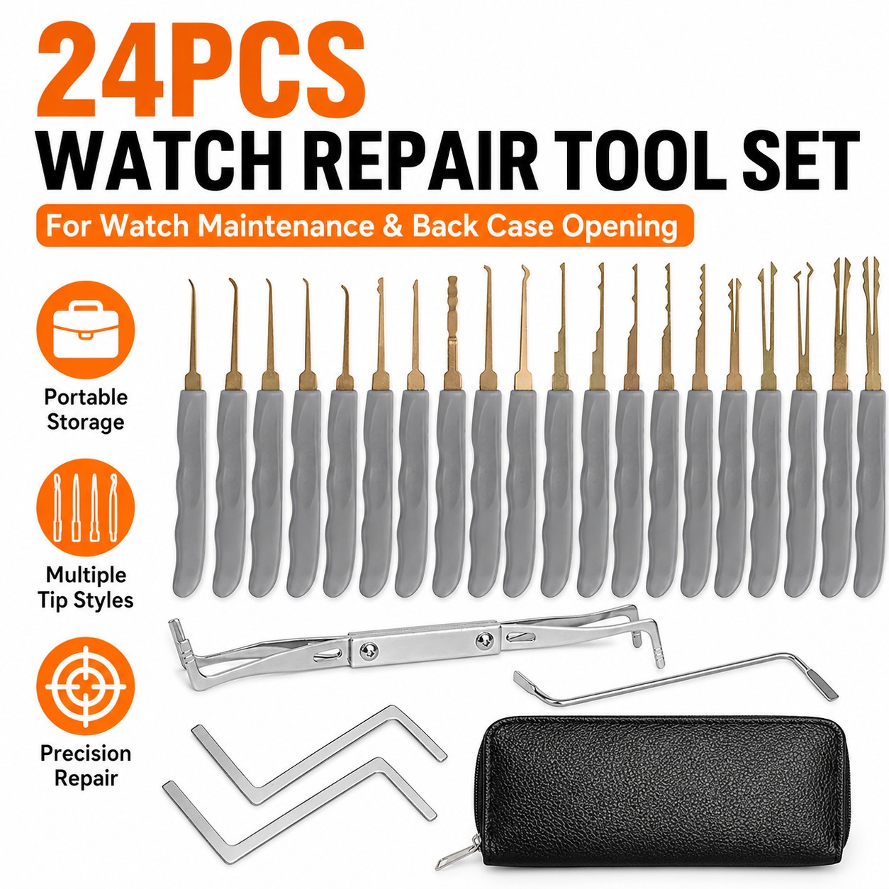 24PCS Door Latch Repair Kit Strike Plate Adjustment Tool for Home Hardware