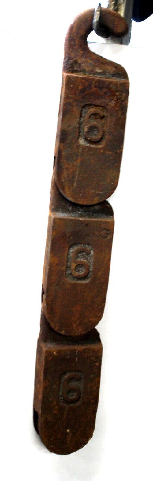 666 3pc CNY USA Interlocking 666 Shackle Chain Fall Halloween Decor! 2.6lbs. Ea.
