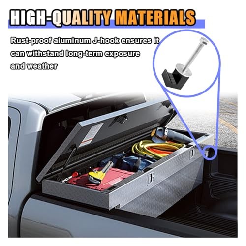 4PCS Truck Tool Box Mounting Kit—J Hook Truck Clamps—No Black