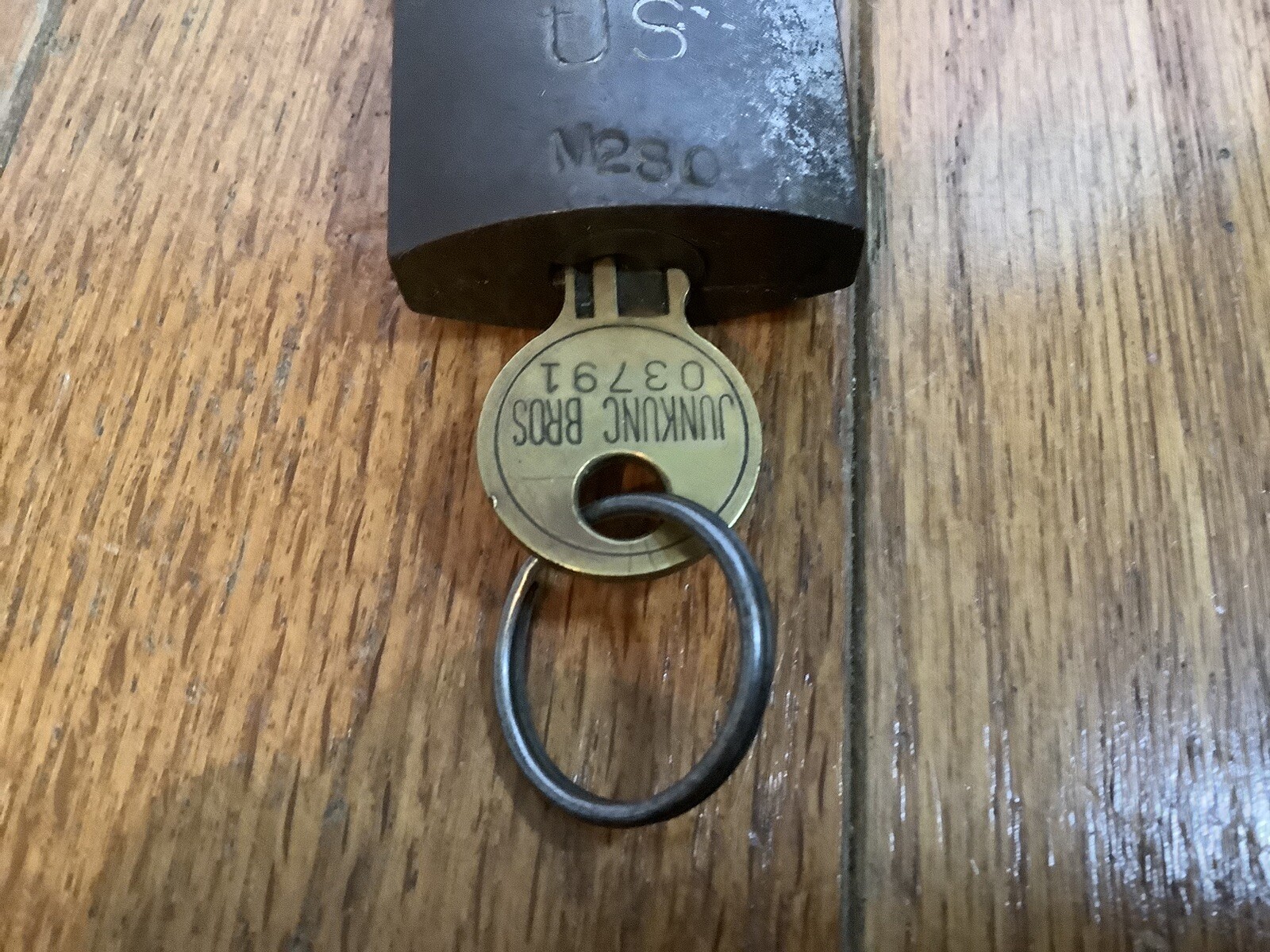 Vintage American Lock Company Set US M280 Brass Padlock with 1 key Works