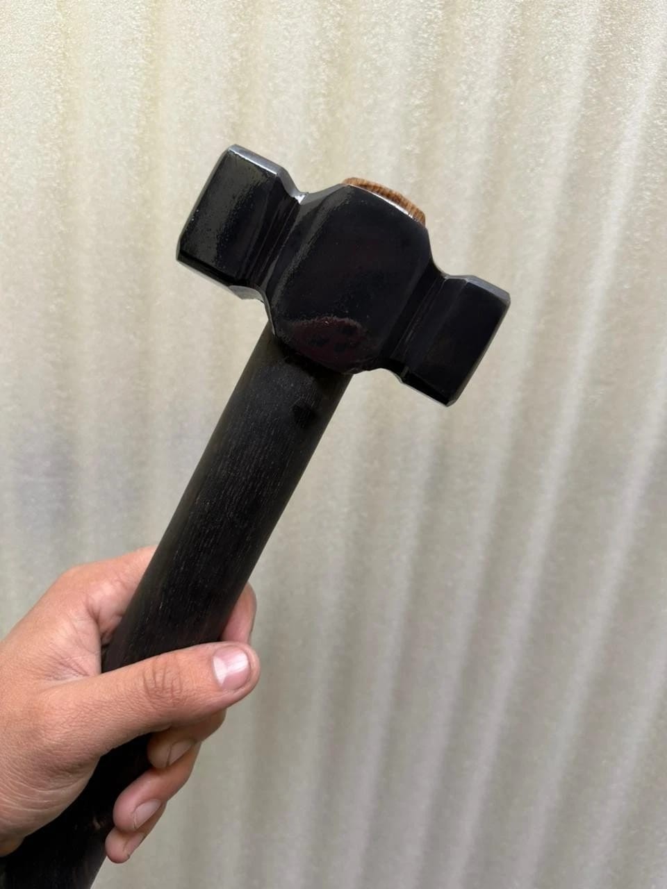 Handmade Iron &Solid Wood Blacksmith’s Square Rounding Hammer 3lbs