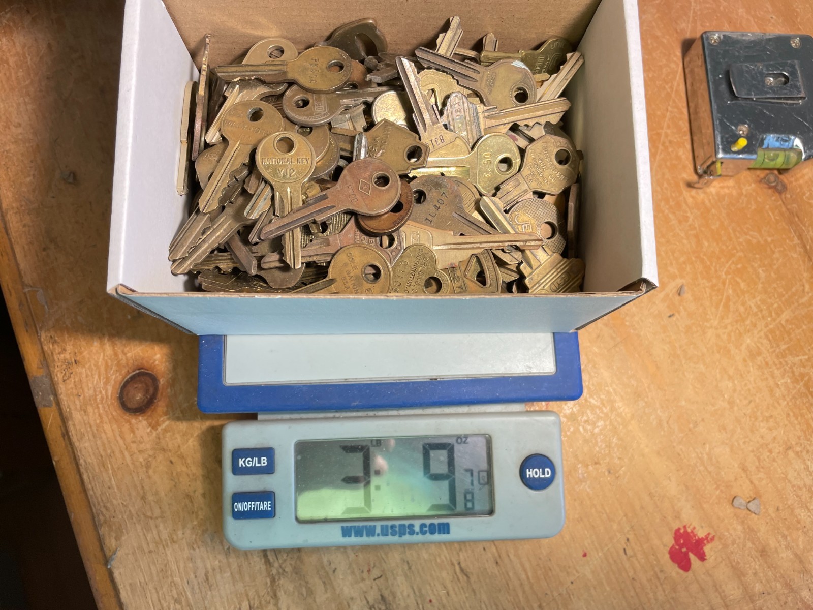Lot of 3-1/2 Pounds of Miscellaneous Brass Keys