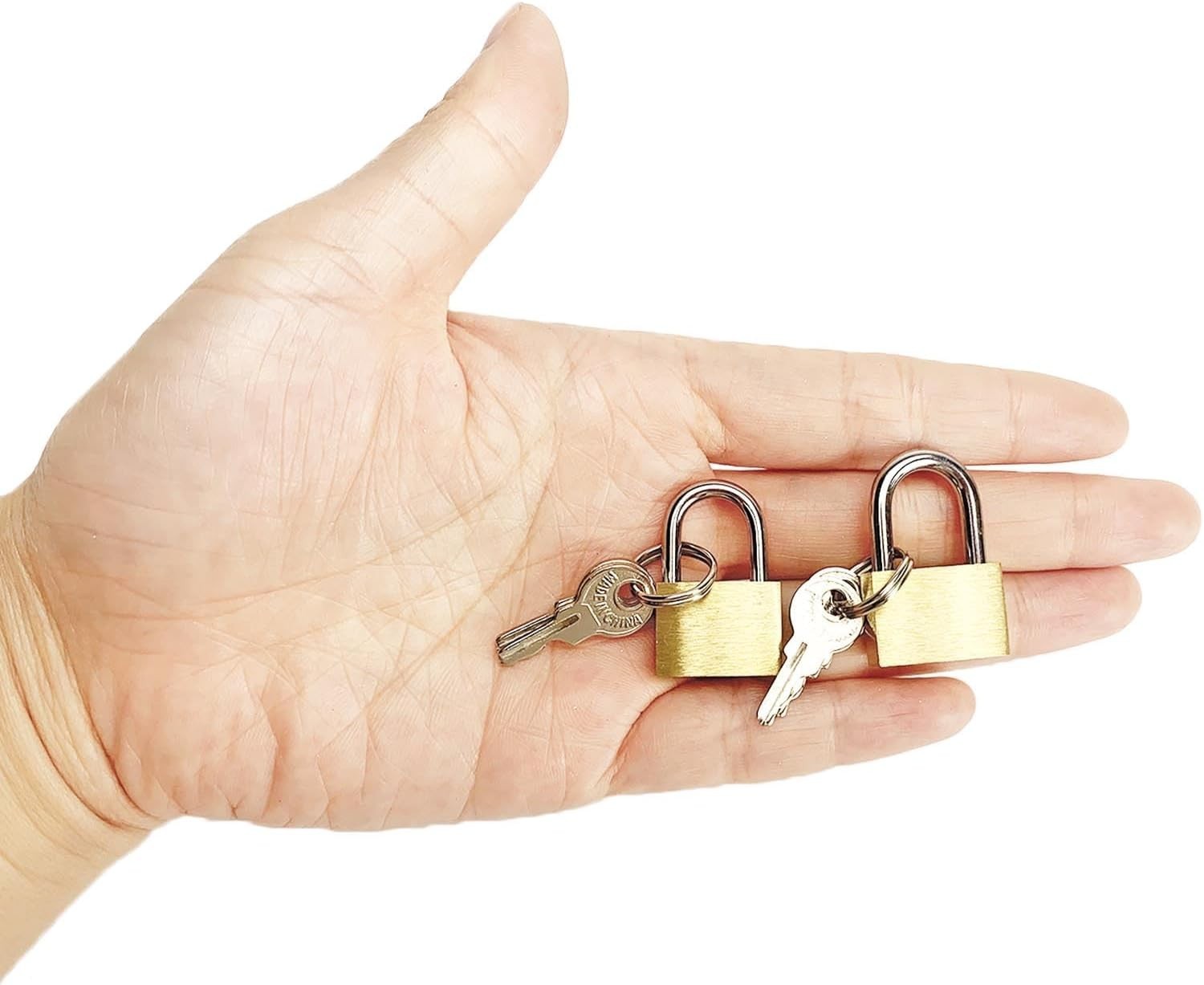 Compact 20mm & 25mm Brass Padlocks with Keys for Essential Security Needs