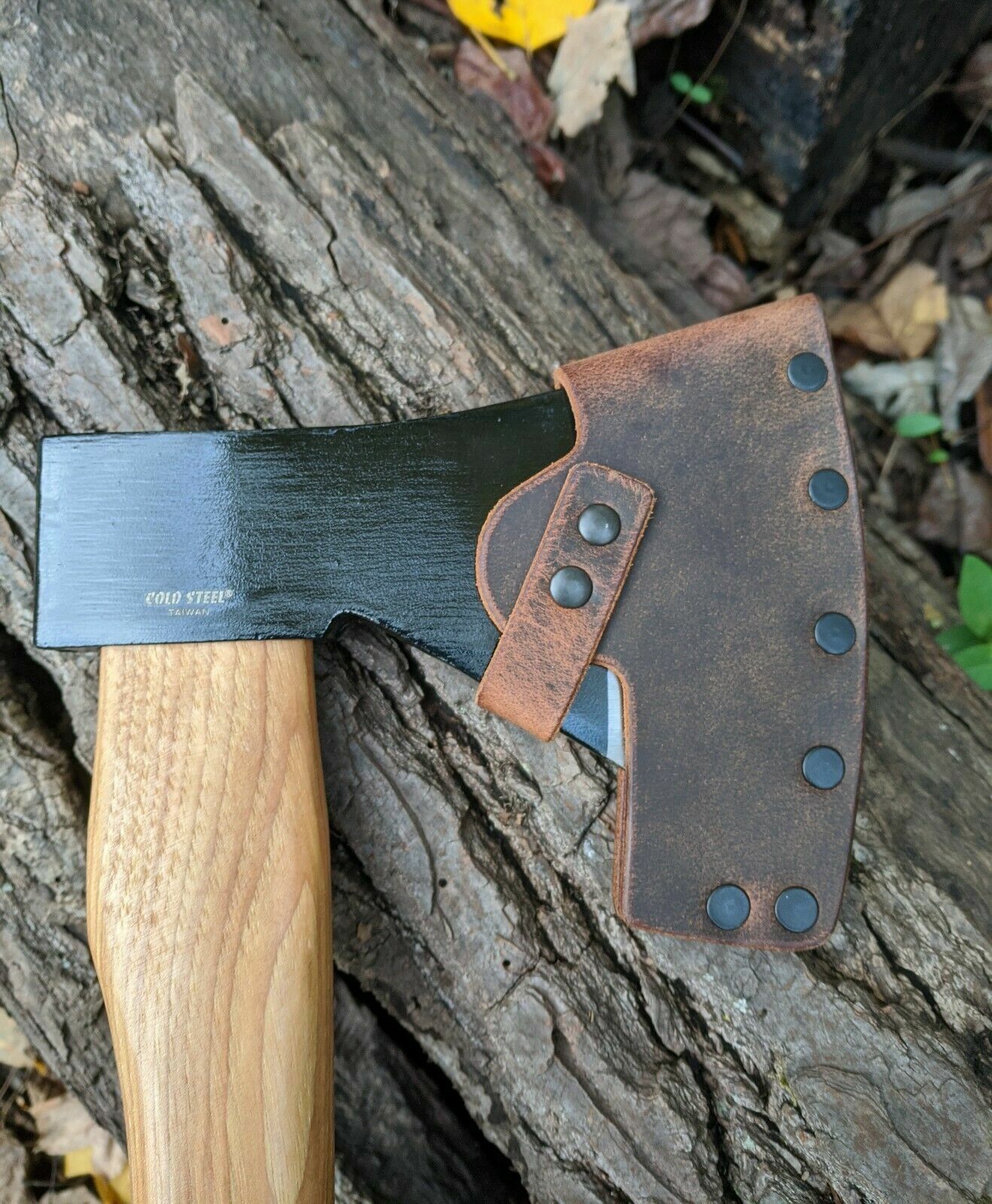 Cold Steel Trail Boss Axe Buffalo Leather Sheath Mask (Axe Not Included)