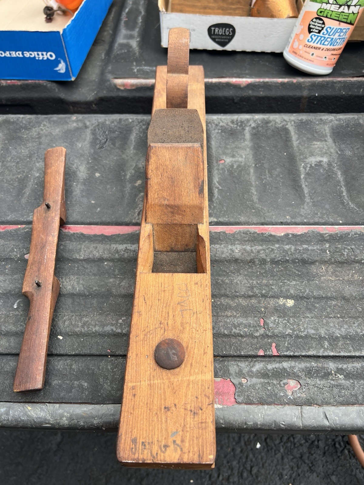 Pair of Vintage Wooden Hand Plane for Woodworking 22″ Long