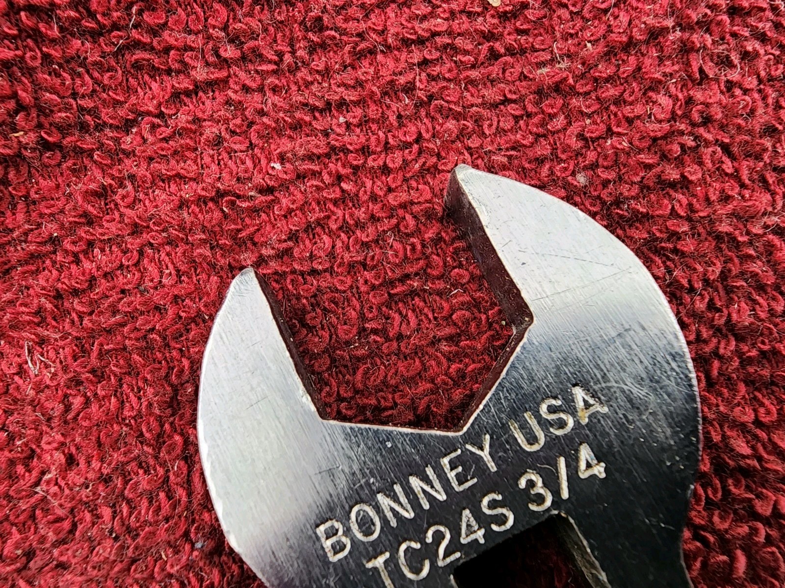 Vintage Bonney TC24S Crows Foot Wrench 3/4″, 3/8” Drive