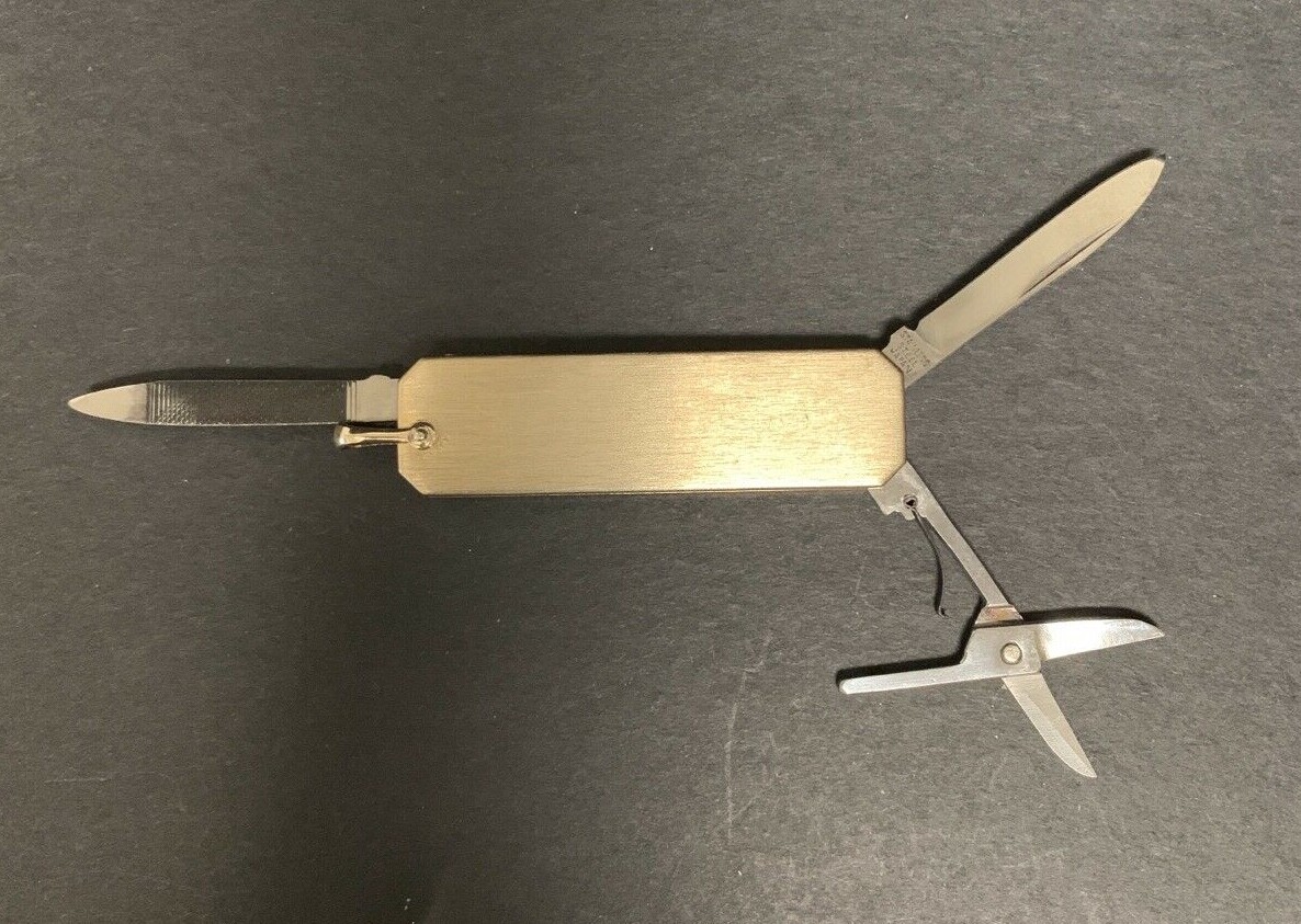 VTG Handle Multi Tool Pocket Knife Scissor Nail File