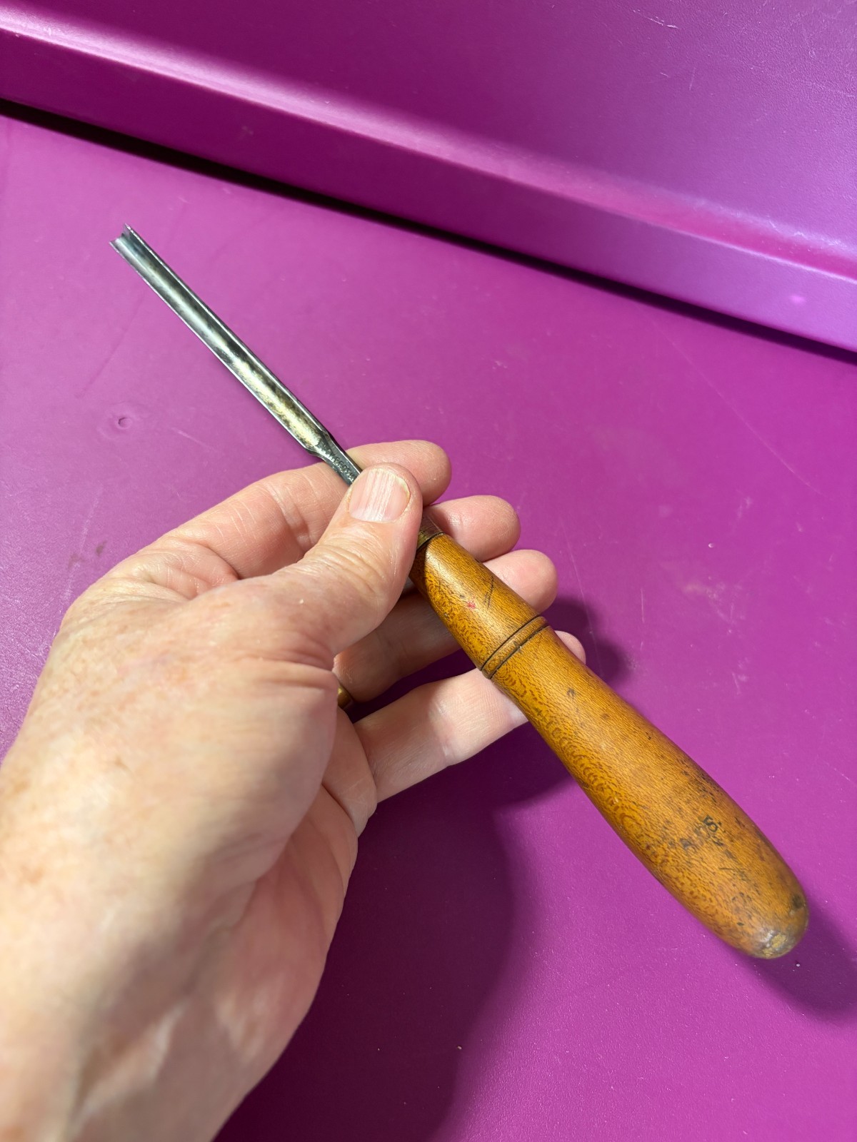 Antique Buck Bros. 1/4” Cast Steel Tang Chisel/Gouge-VGC!-Sharp & Ready to Go!