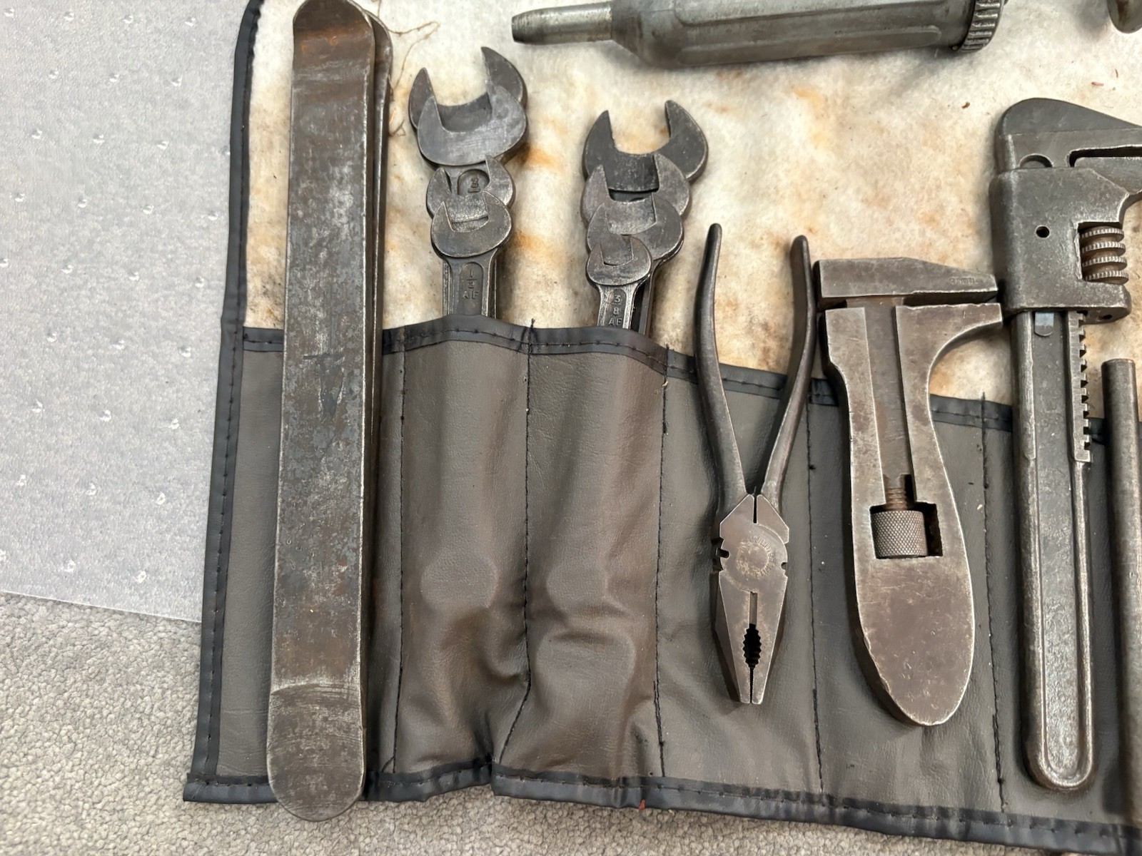 Vintage Tw Superslim Af Tool Kit For Classic Car In Tool Roll