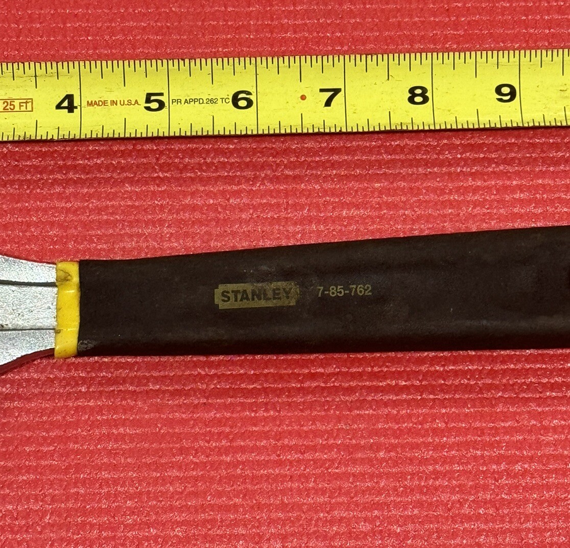 Vintage Stanley 85-762 Adjustable Wrench Crescent Wrench 10-1/2″