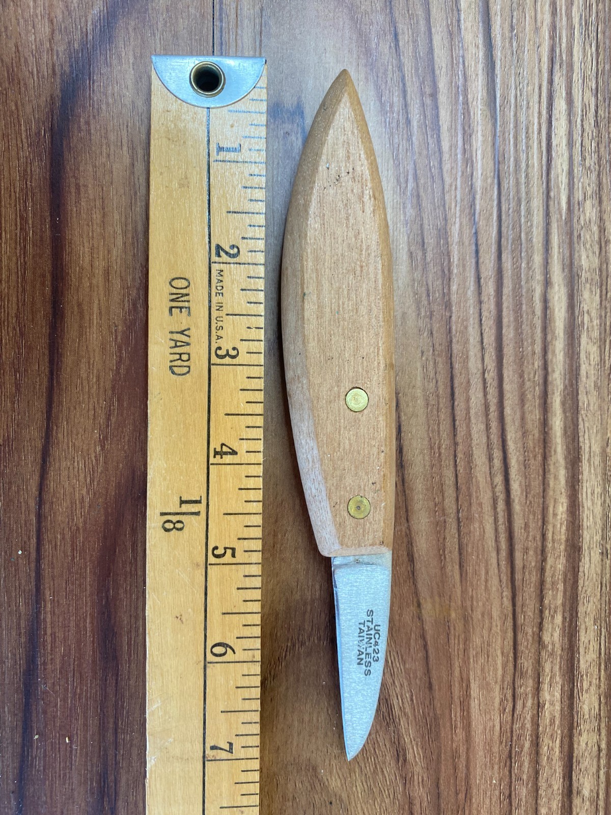Vintage Whittlin’ Jack 2.25″ Fixed Blade Carving Knife Wood Handle