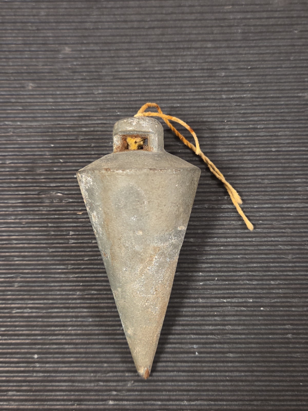 Antique Early 1900’s 12 Ounce Iron Plumb Bob 3.5 Inches Long Made in USA