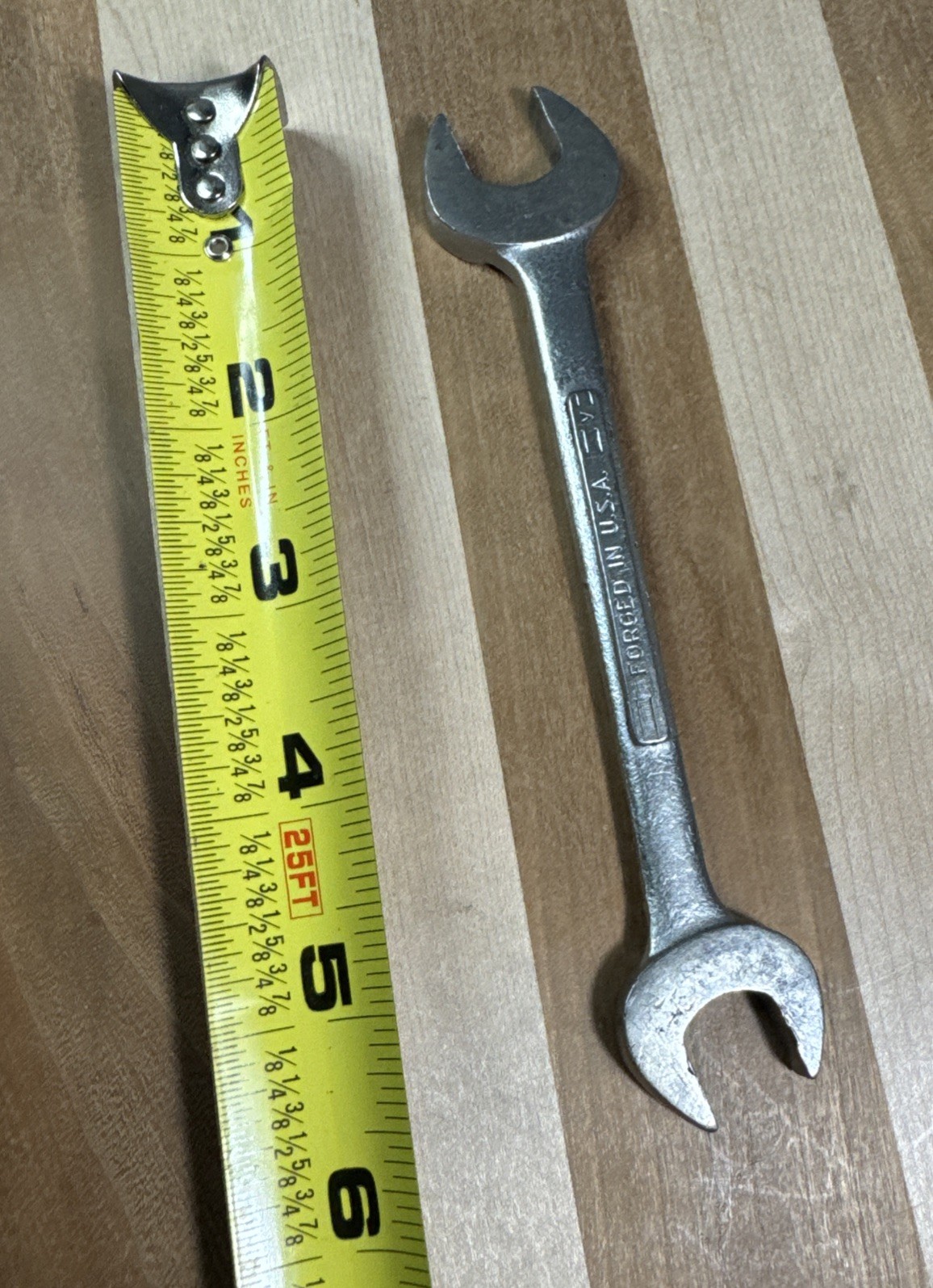 Vintage Craftsman V Series Forged USA 1/2″ and 9/16″ Open-ended Wrench