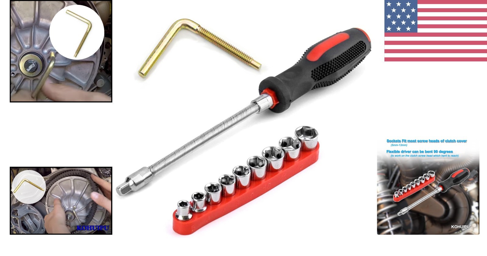 for Polaris RZR RZR-4 XP Turbo RS1 Ranger XP 1000 Belt Removal Tool Kit