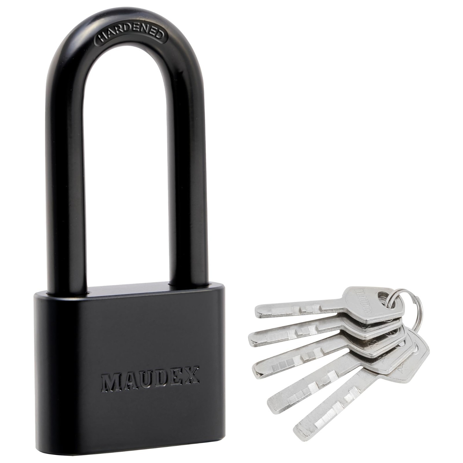 Weather-Resistant Padlock with 5 Keys – Durable Steel Outdoor Lock for Gates, St