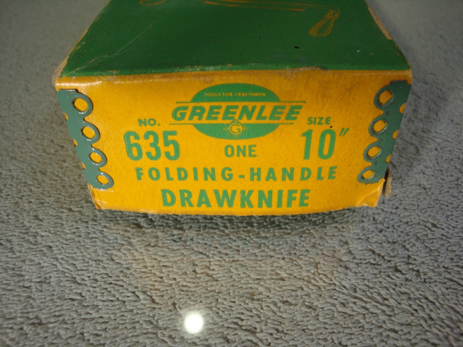 Vintage Greenlee No# 635 Folding Handle Draw Knife 10 Inch Blade
