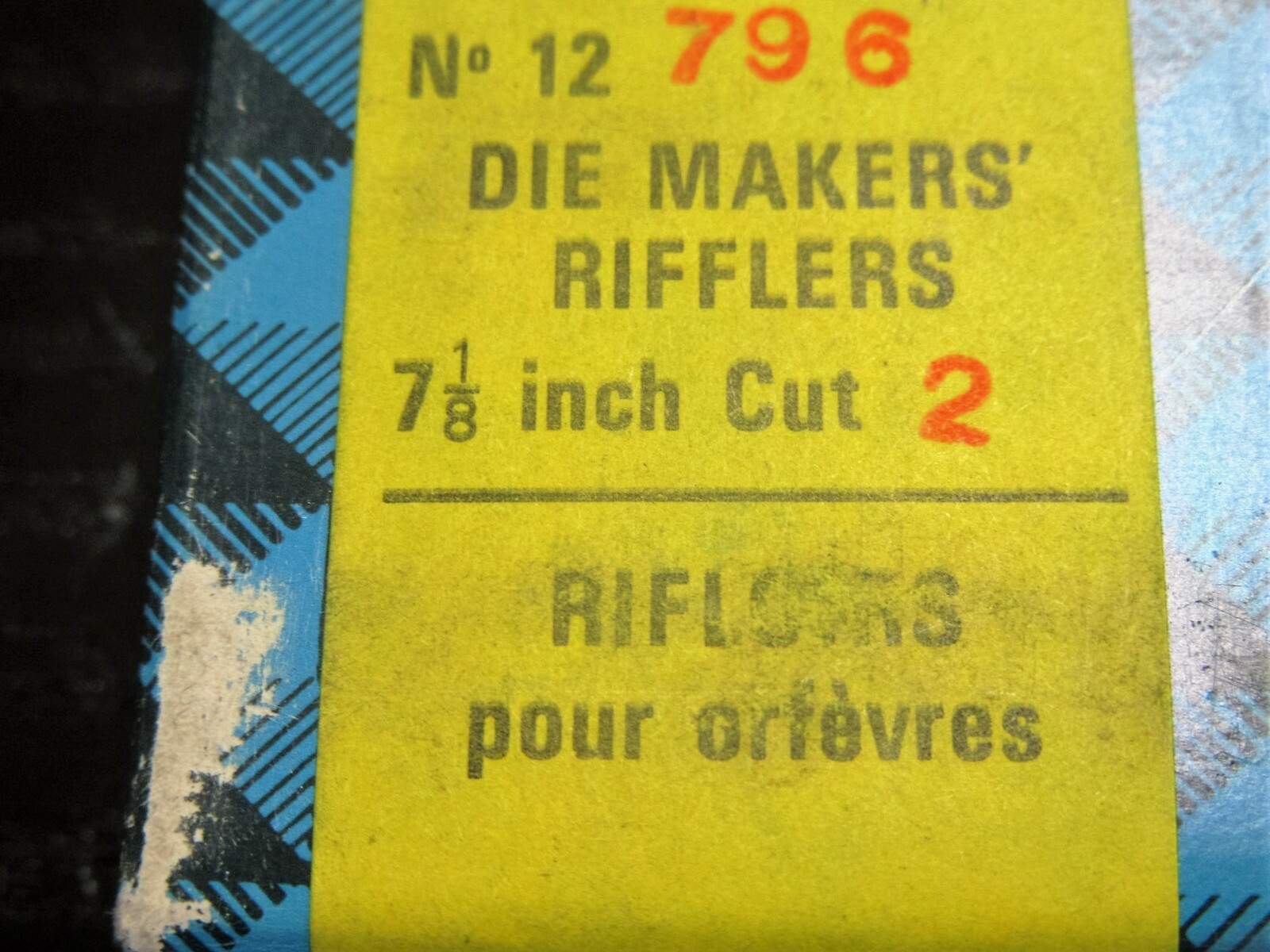 GROBET VALLORBE SWISS FILE Riffler Silversmith Jeweler #796 7-1/8″ Cut 2