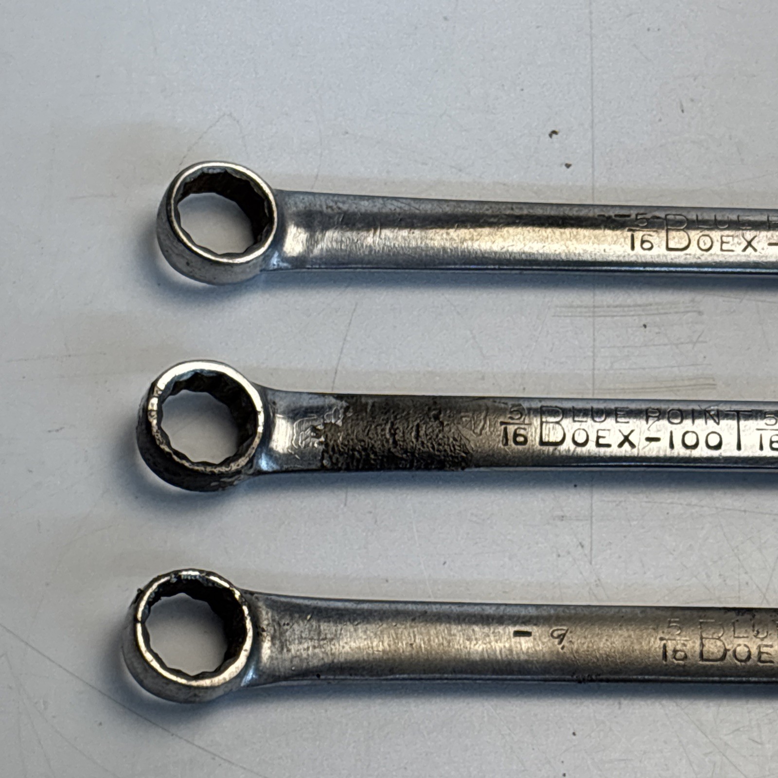 Blue Point OEX 100 5/16” Combination Wrench Lot USA Vintage