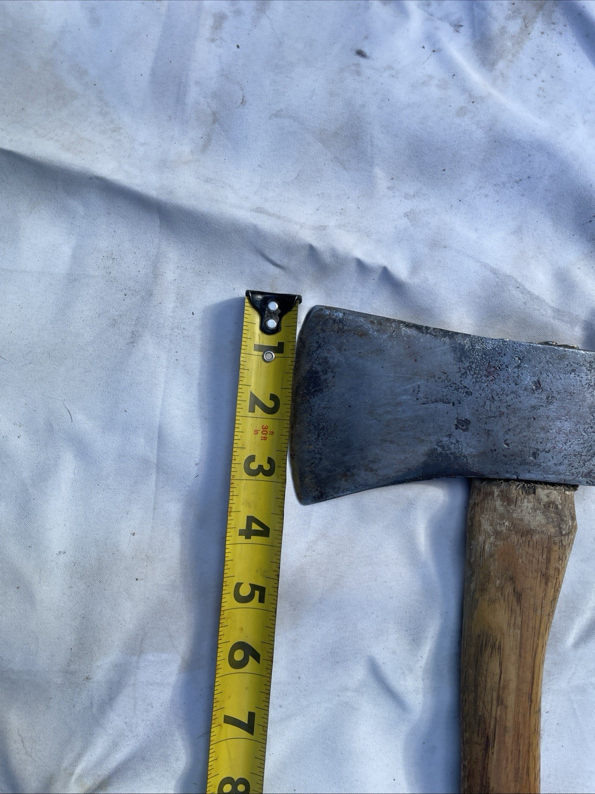 Vintage Hatchet Camping Axe Star Stamp 17 In Head Unbranded W/ Case