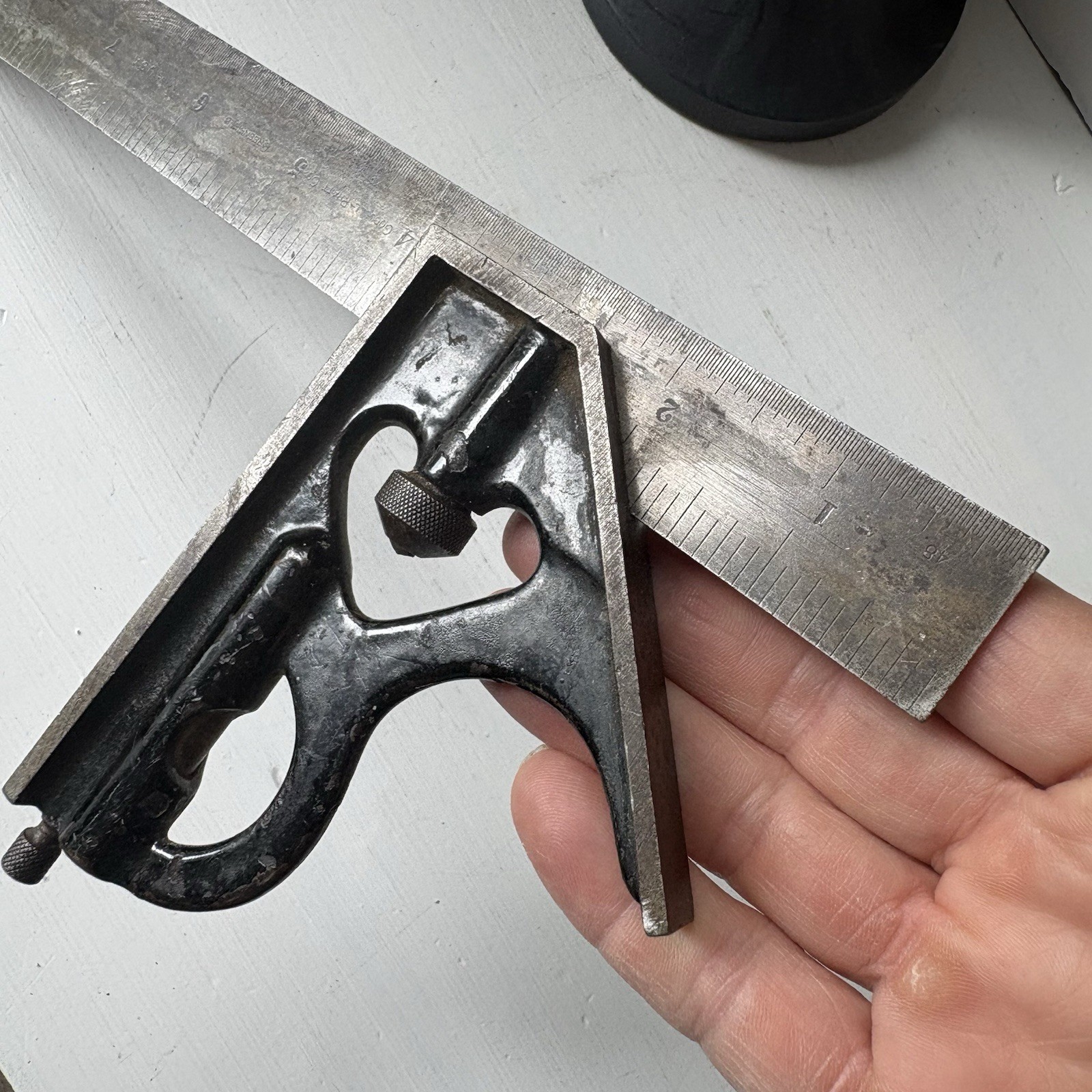 Vintage Goodell Pratt 12” Combination Square Level Machinist Carpenter Tool