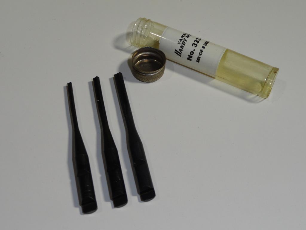 VTG STANLEY YANKEE PUSH DRILL POINTS 333H NOS TUBE CABINETMAKERS 3Pc Set Unused