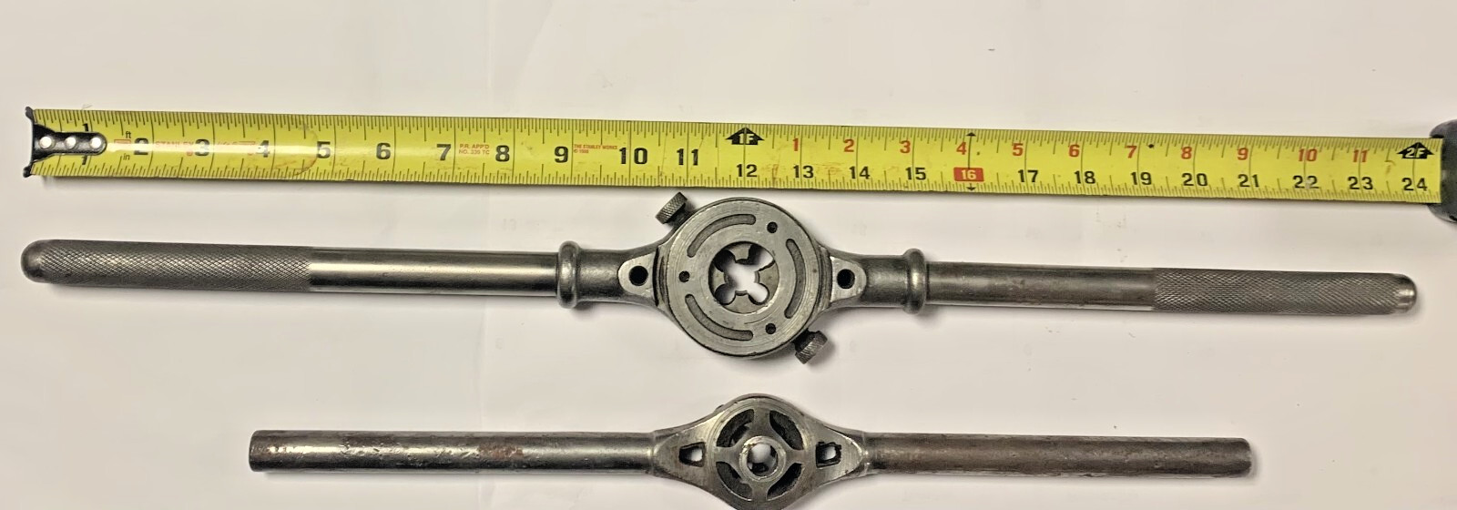 Vintage J. M. Carpenter Tap And Die Co Die Handle No. 22 and 24″ Handle