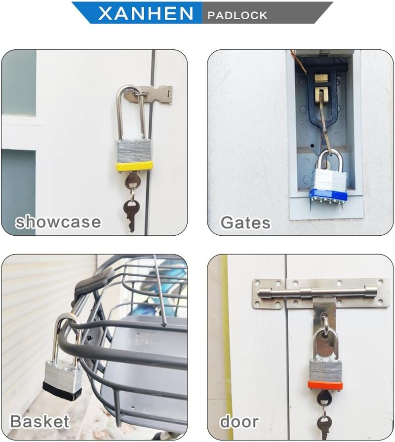 Lock Outdoor Padlocks, Key Lock, Padlocks with Same Key – Laminated Steel Keyed