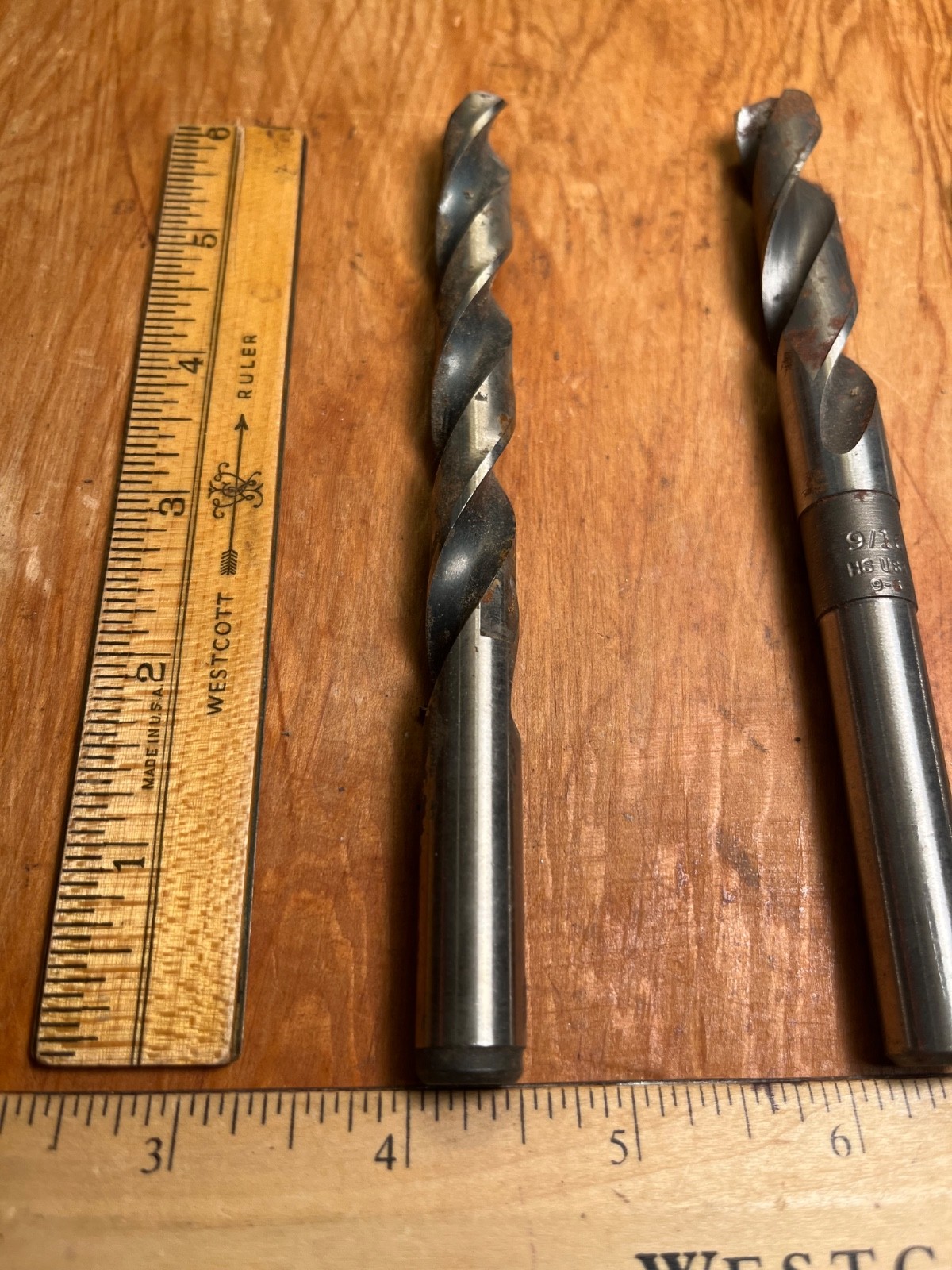 Lot of 3 Vintage Drill Bits Hardware Tools