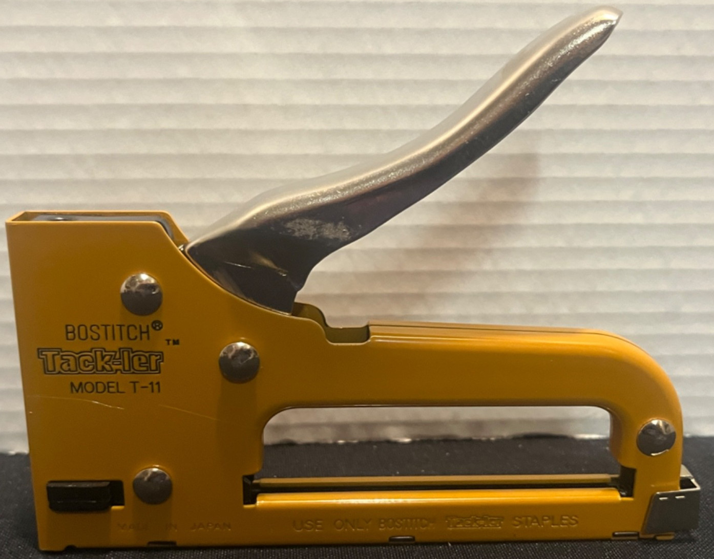 Vintage Bostitch Tack-Ler T-11 Staple Gun Kit Case Made Japan
