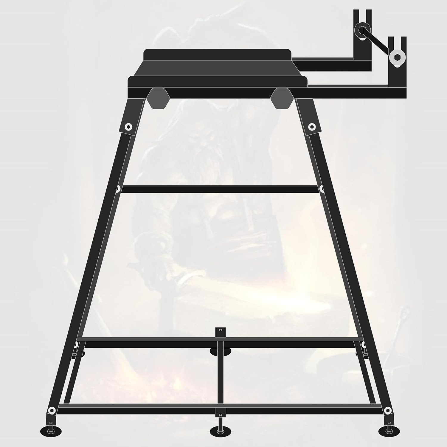 SIMOND STORE Propane Forge Stand – Compatible with All Single Burner Blacksmith