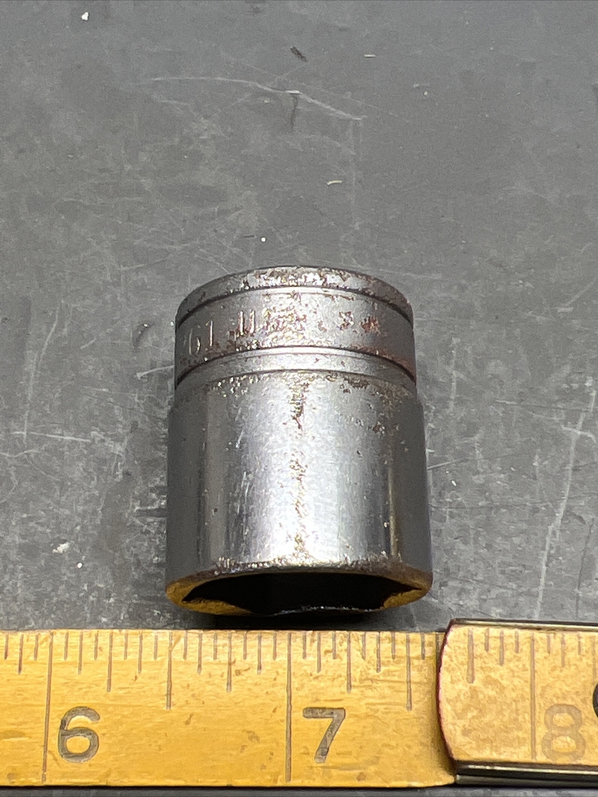 Vintage Snap On FS261 13/16” 6 Point 3/8” Drive Socket! Decent Shape! USA made!