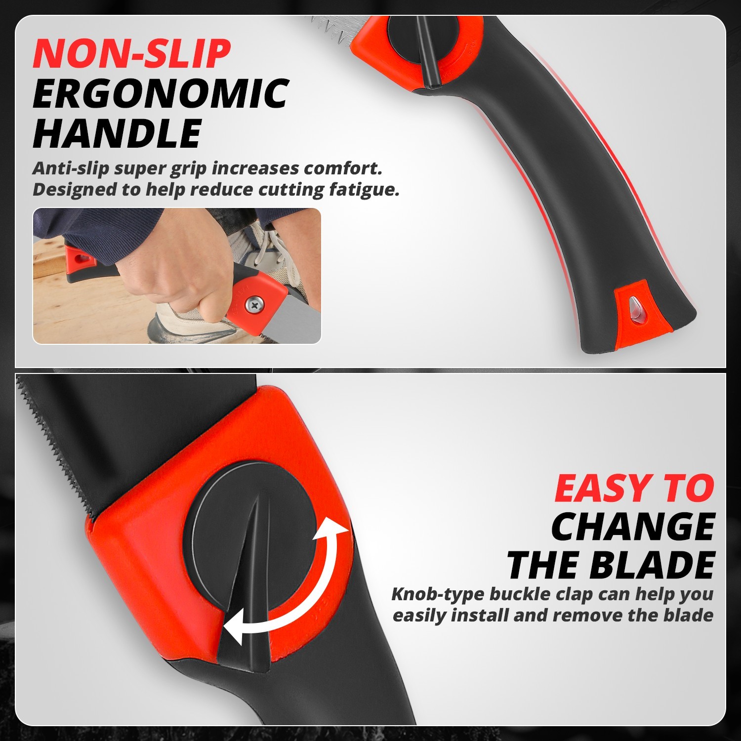 6pcs Set Hand Saw Sawing Trimming Gardening Cutting Wood Drywall Plastic Pipe