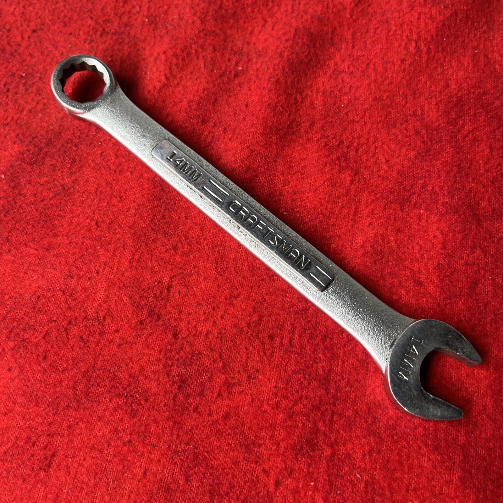 VINTAGE CRAFTSMAN -VV- 42918 COMBINATION WRENCH 14MM, 12 POINT – USA (k56)