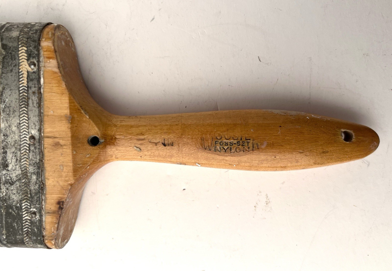 Vintage Paint Brush FOSS-SET Wooster Brush Co. 4″ wood handle 2-8 Decor